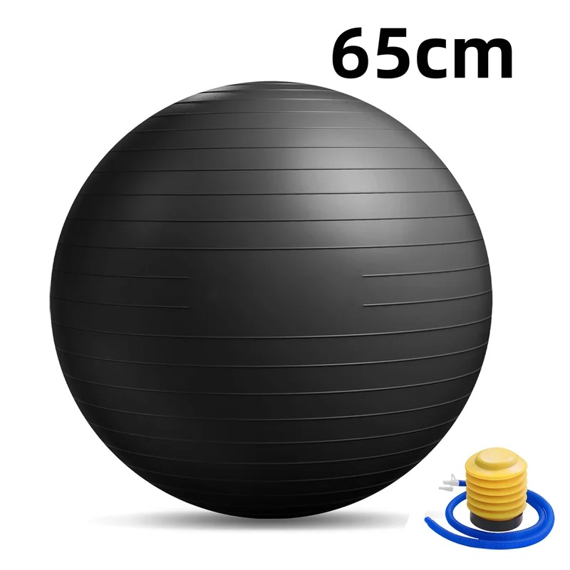 Bosu Ball Balance - Bola Yoga Anti-Pecah dengan Pompa, Bola