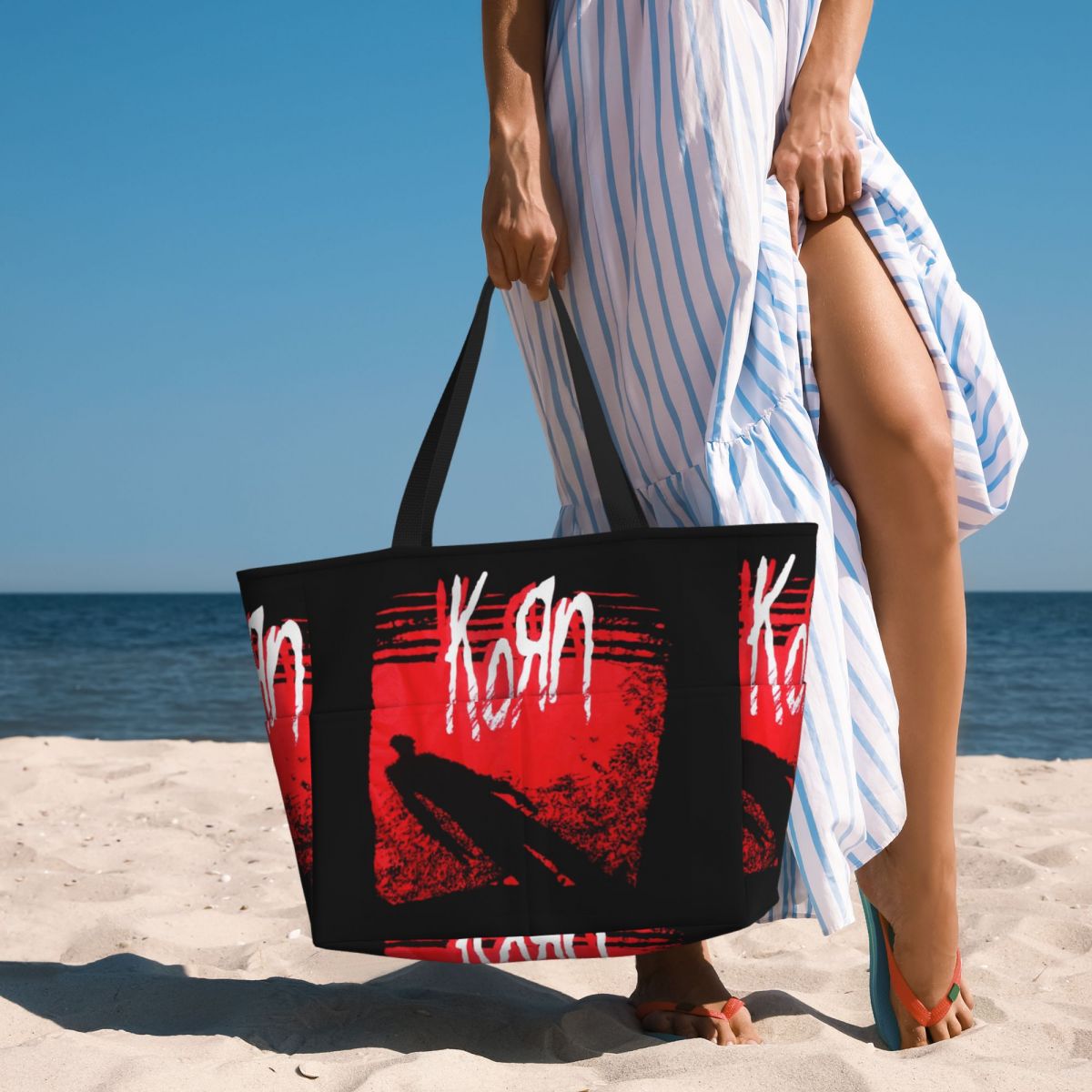 Yoga Fitness Music - Tas Tote Pantai Musik Rock Metal
