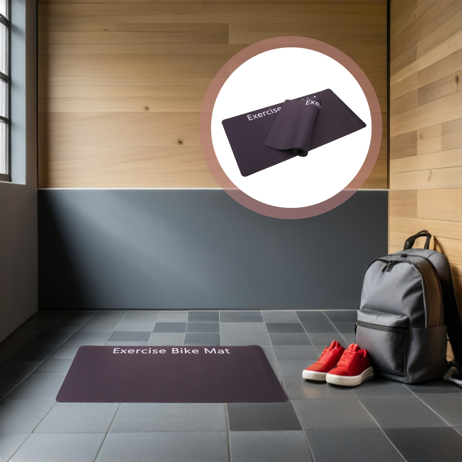 Gym Floor Mats - 2 Buah Alas Anti Guncangan untuk
