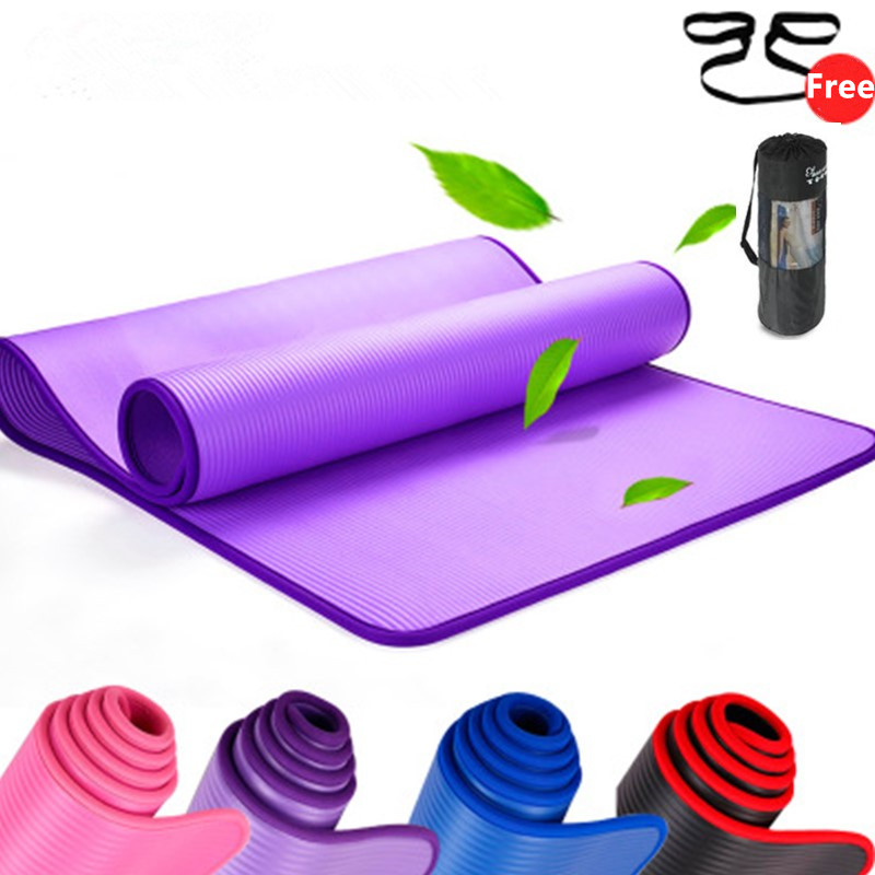 Gym Floor Mats - Matras Yoga Anti-Selip 10mm 183cm*61cm Matras