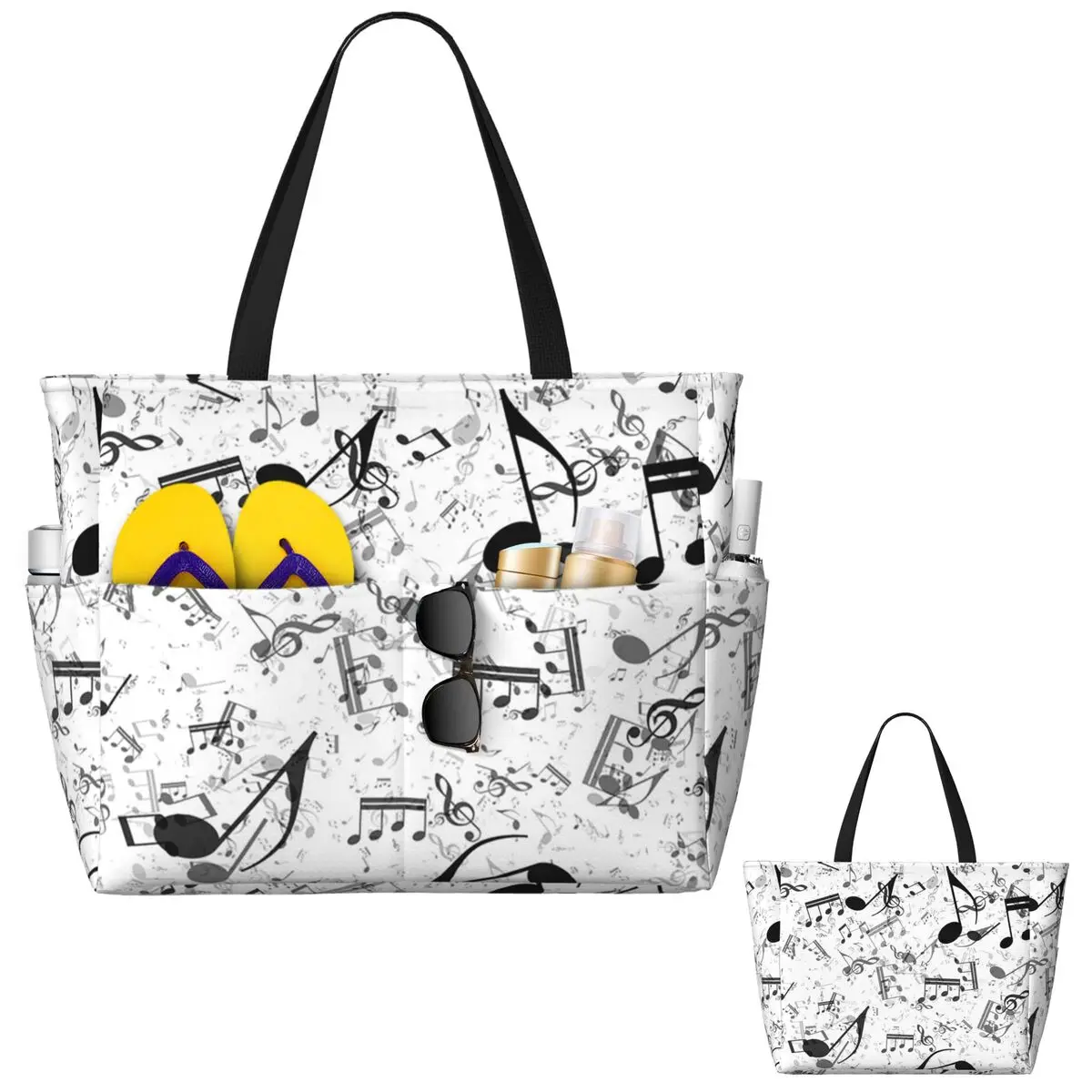 Yoga Fitness Music - Tas Tote Pantai Bass Music Notes