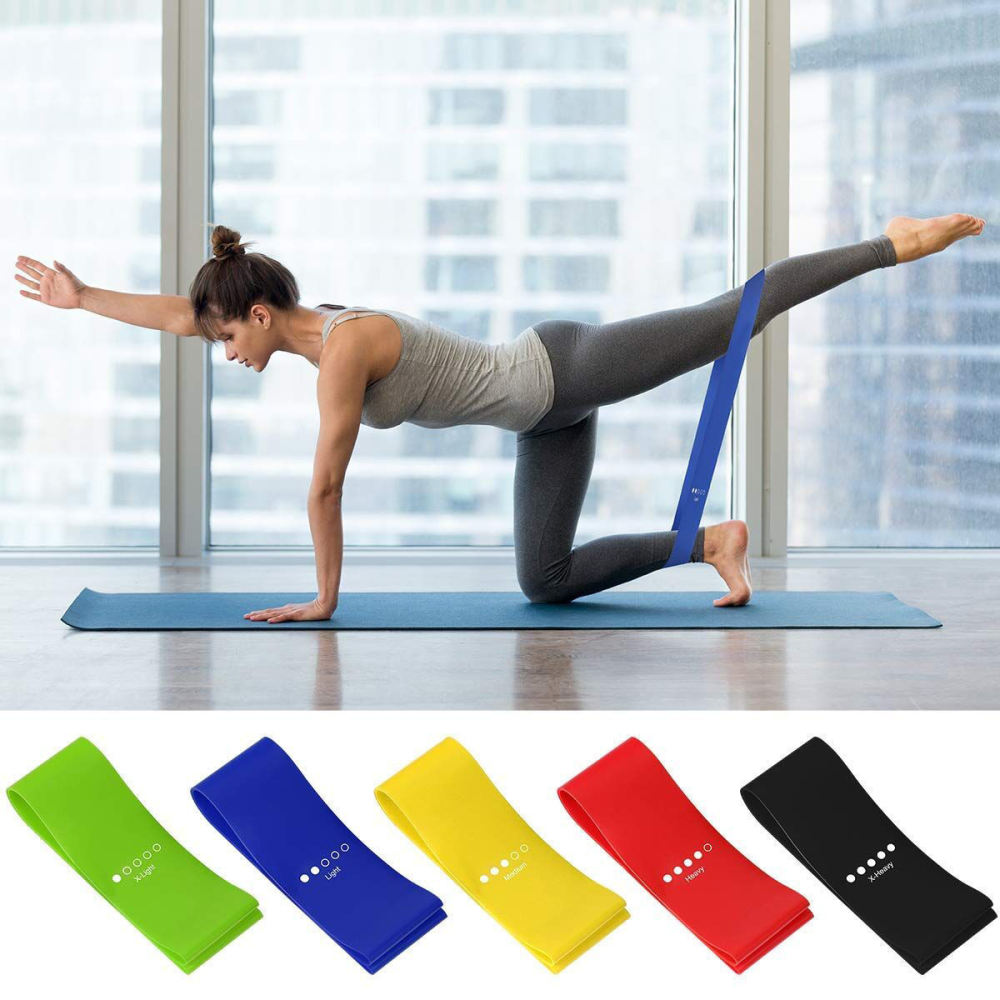 Yoga Fitness Gear - Pita Latihan Tahanan TPE Serbaguna untuk