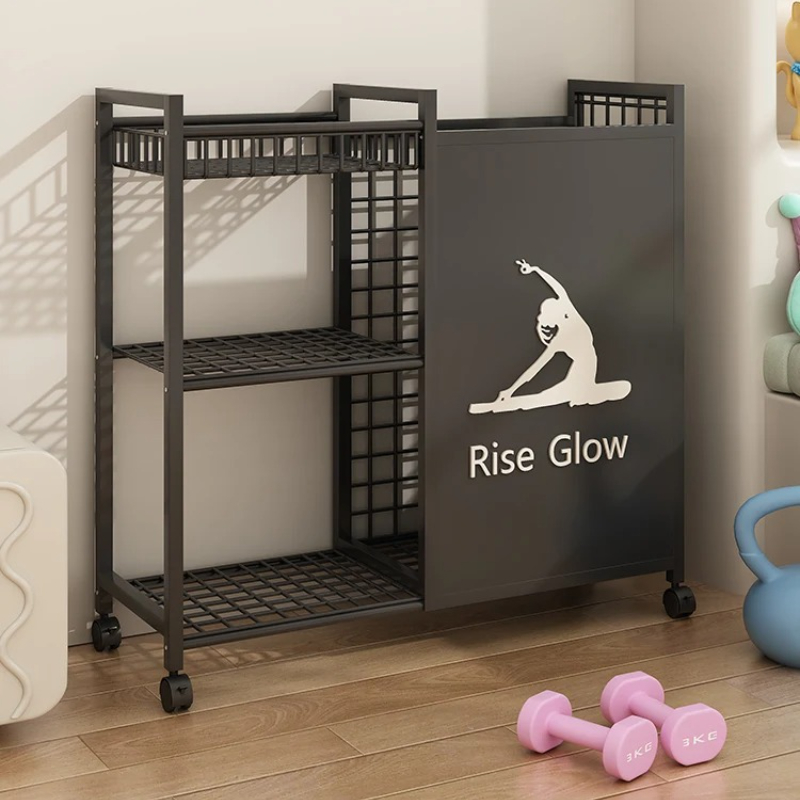 Yoga Fitness Gear - Troli Kebugaran Mobile Beroda - Organizer