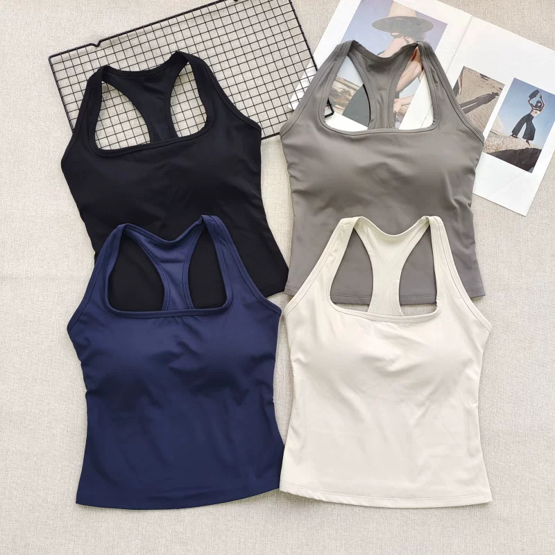 Yoga Fitness Tapis - Bra Olahraga Wanita dengan Leher Kotak