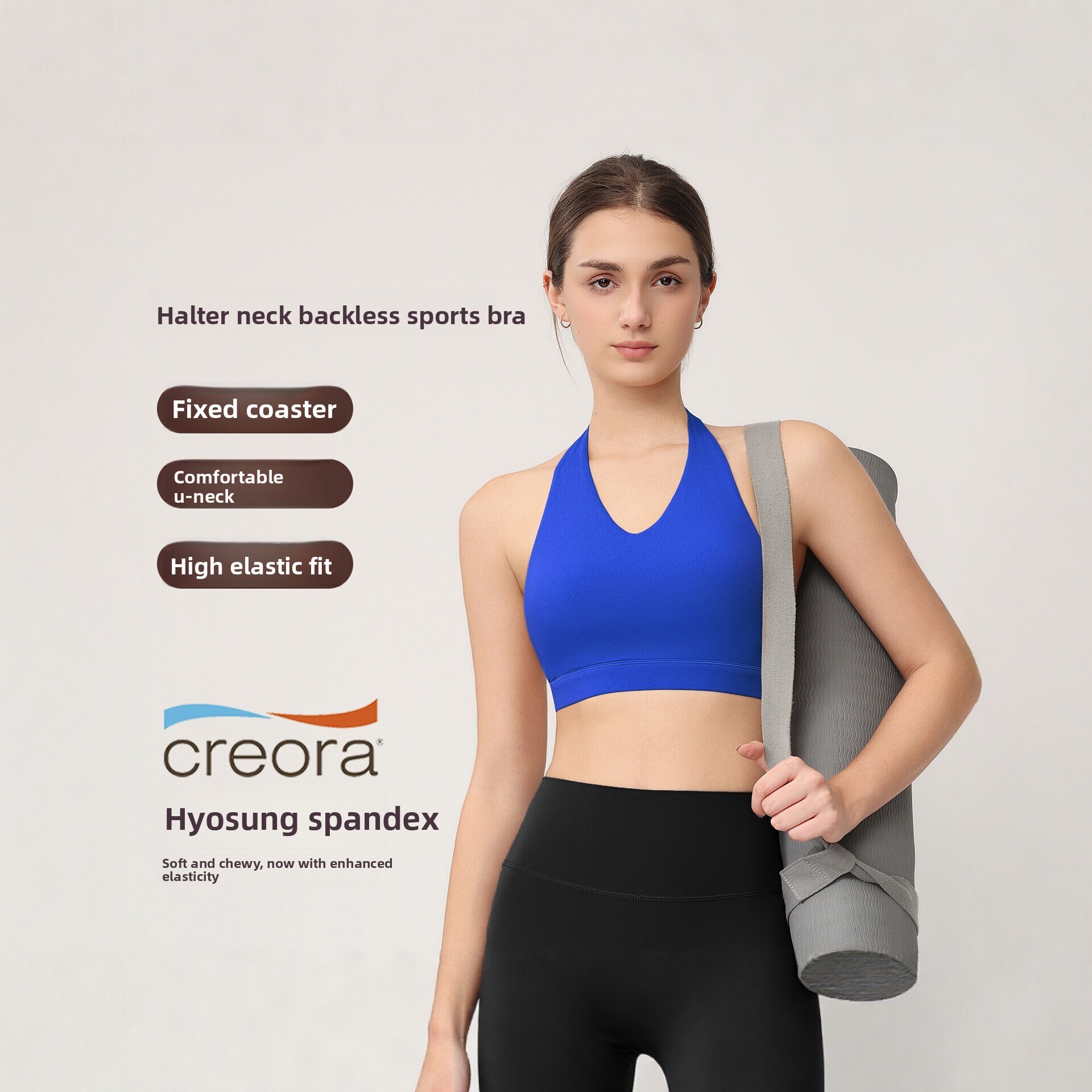 Yoga Fitness Tapis - Bra Olahraga Wanita Model Halter dengan