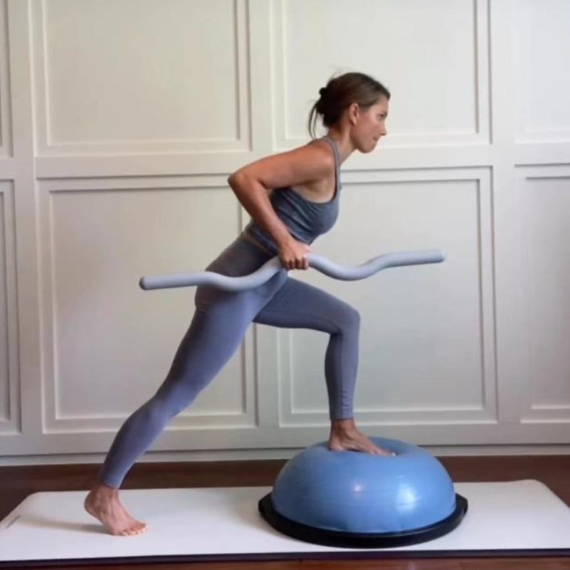 Yoga Fitness Body - Batang Pilates Berbobot dengan Penutup Silikon,