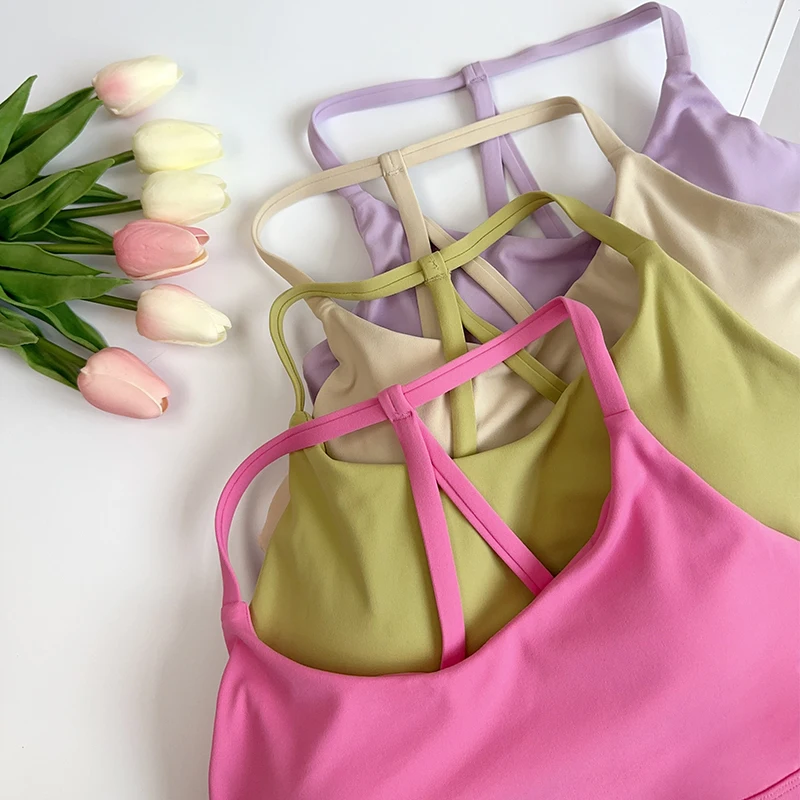 Yoga Fitness Tapis - Bra Olahraga Wanita Kebugaran Warna Solid