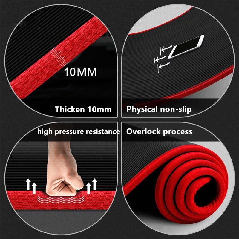 Matras Yoga Anti-Selip 10mm 18 - Gym Floor Mats ulasan dan harga