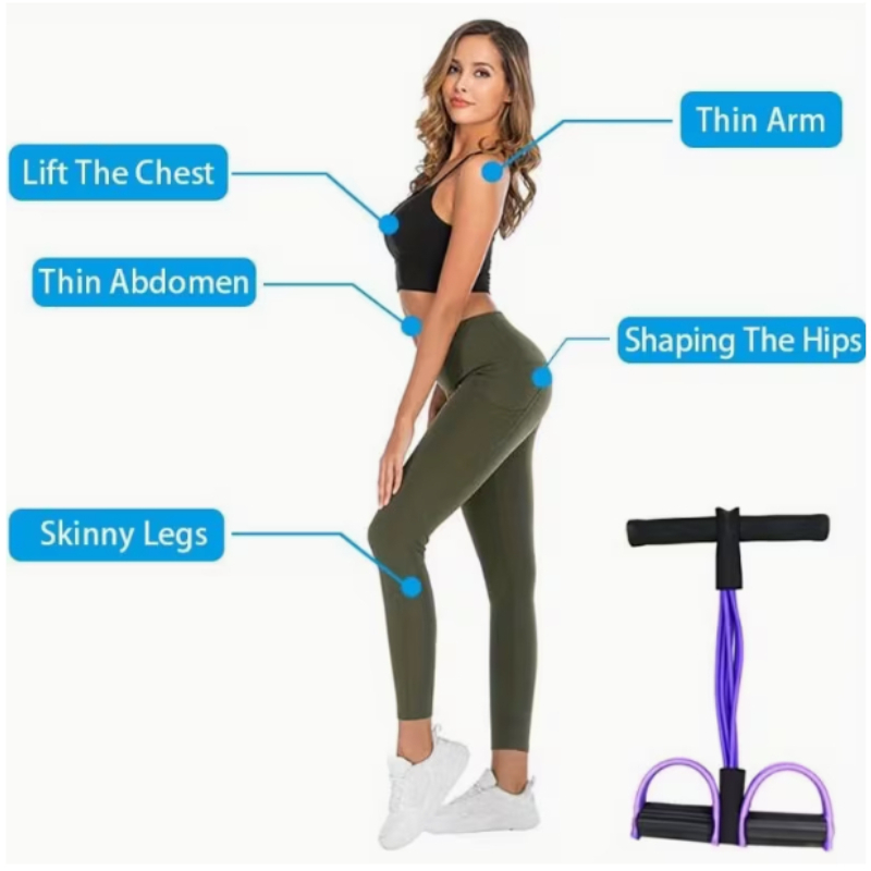 6 Tali Elastis Yoga Pedal Pull - Yoga Fitness Gear ulasan dan harga