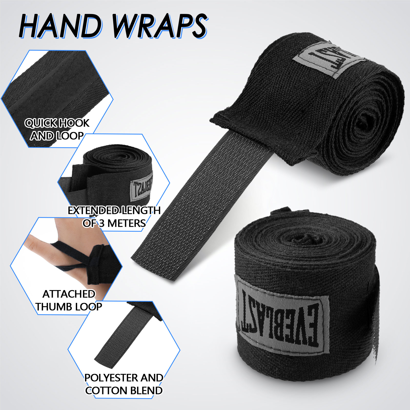 Perban tinju katun pembungkus  - Wrist Wraps Fitness ulasan dan harga
