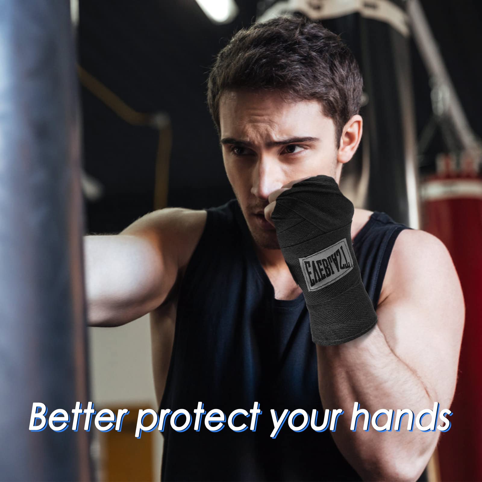 Perban tinju katun pembungkus  - Wrist Wraps Fitness ulasan dan harga