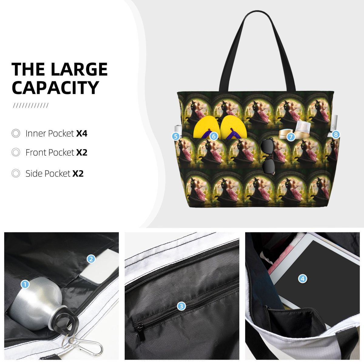 Tas Tote Pantai Wicked Musical - Yoga Fitness Music ulasan dan harga