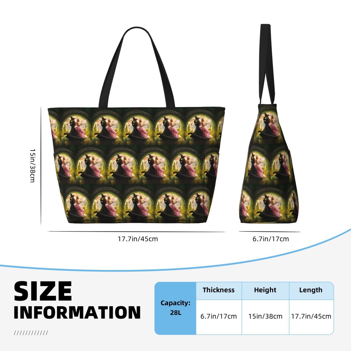 Tas Tote Pantai Wicked Musical - Yoga Fitness Music ulasan dan harga