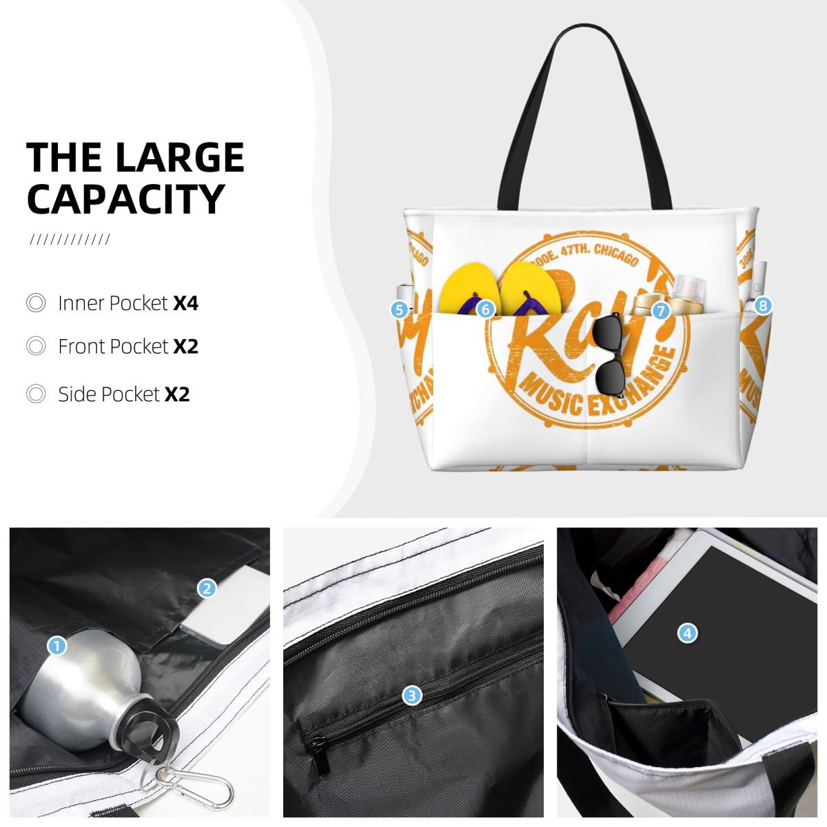 Tas Tote Pantai Ray's Music Ex - Yoga Fitness Music ulasan dan harga