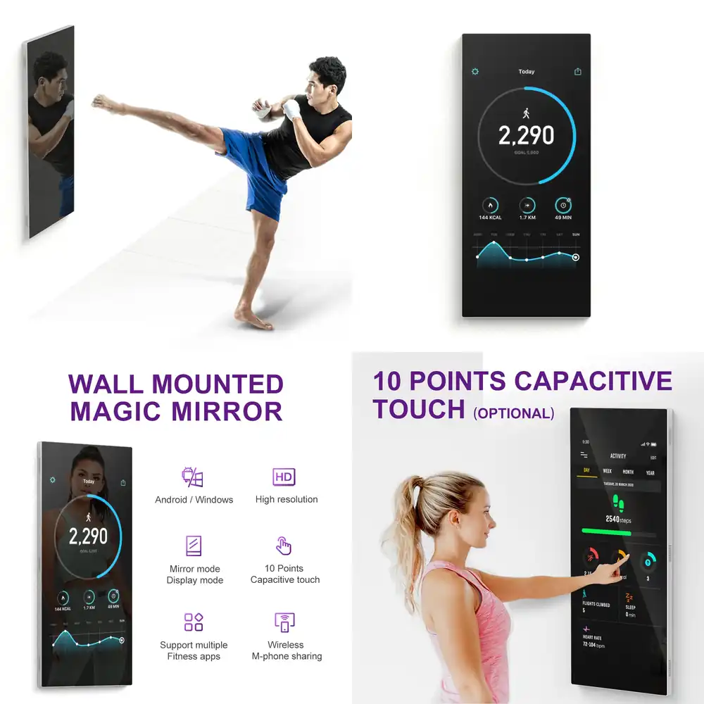 Cermin Interaktif Dinding untu - Yoga Fitness App ulasan dan harga