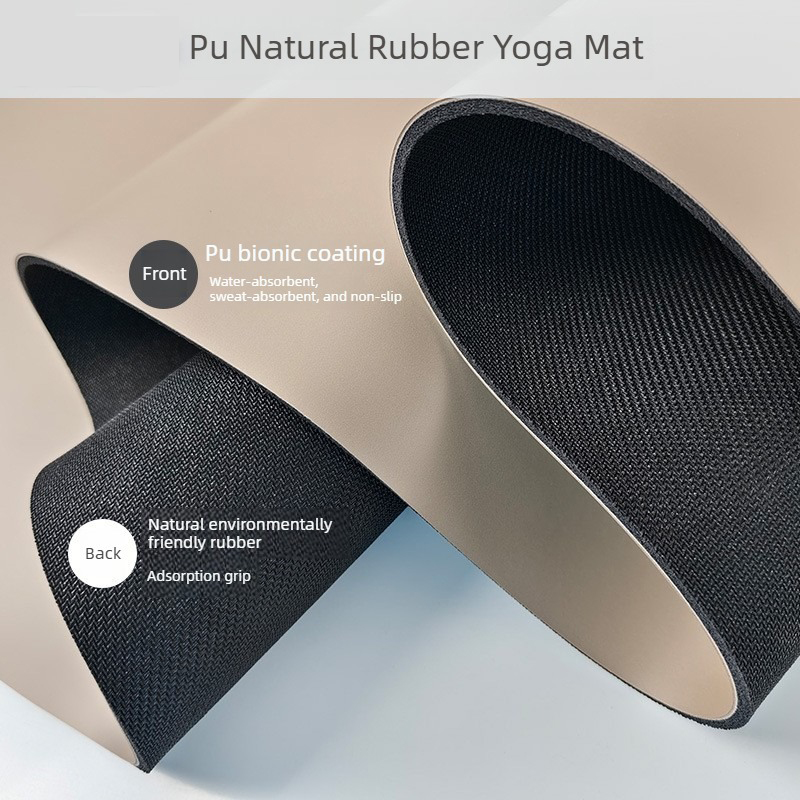 Matras Yoga Karet Alam Oval PU - Gym Floor Mats ulasan dan harga
