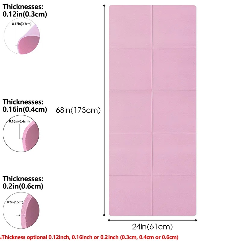 Matras Yoga Anti-Selip Tebal 4 - Gym Floor Mats ulasan dan harga