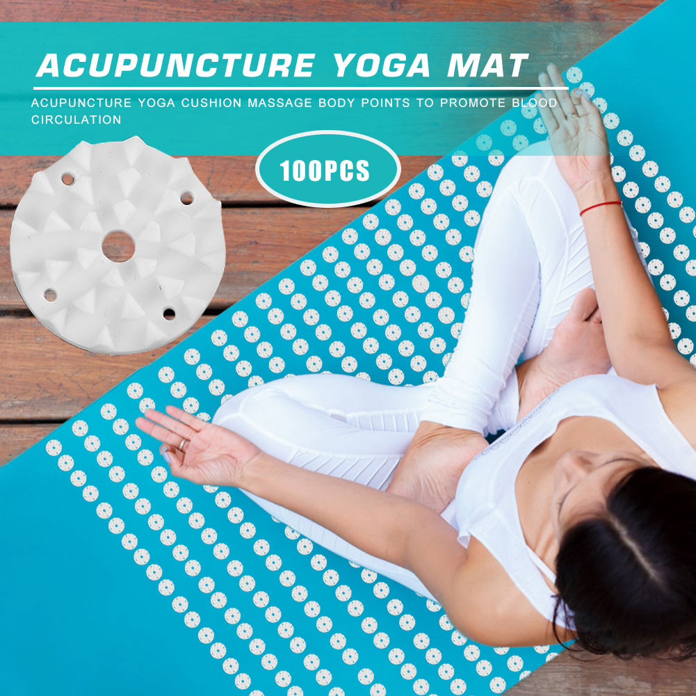 100 Buah/Set Alas Yoga Akupres - Gym Floor Mats ulasan dan harga