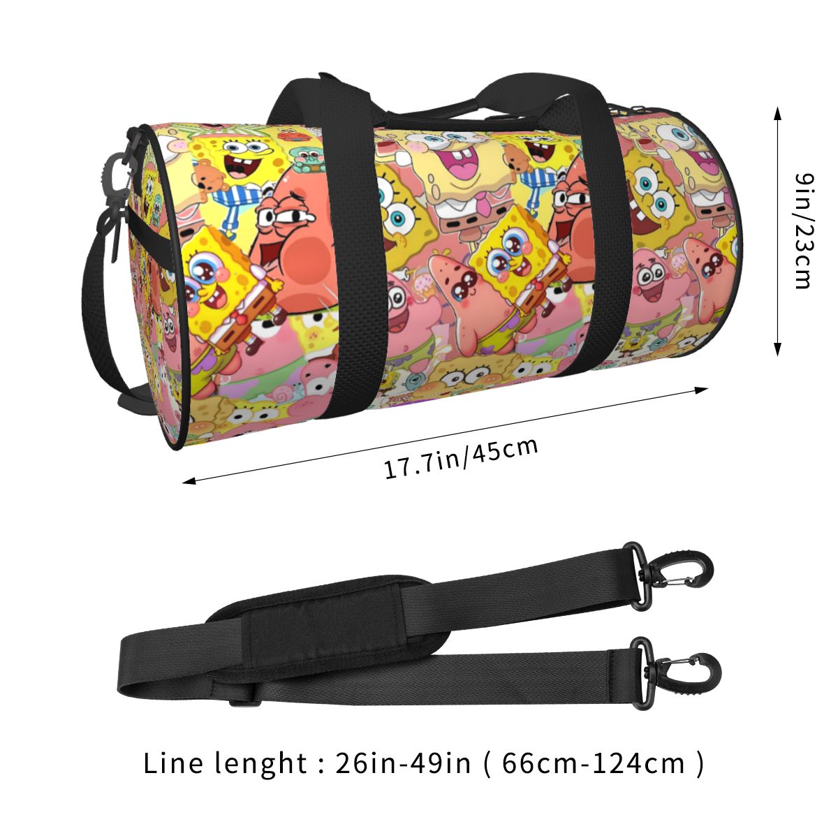 Tas Perjalanan S-SpongeBobed W - Yoga Fitness Group ulasan dan harga