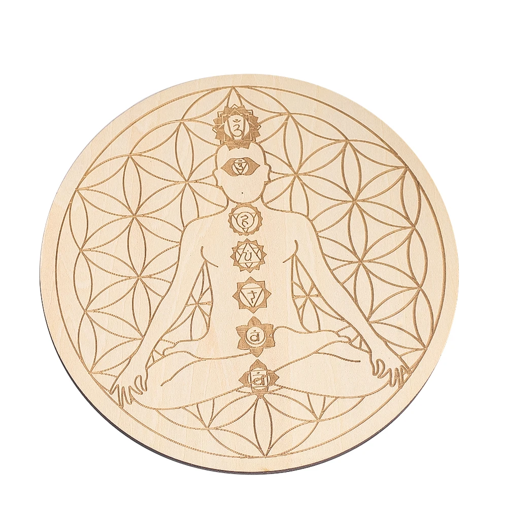 15CM ukiran Laser 7 meditasi C - Yoga Fitness Tapis ulasan dan harga