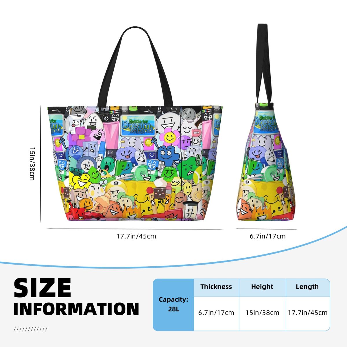 BFDI Group Picture Beach Tote  - Yoga Fitness Group ulasan dan harga