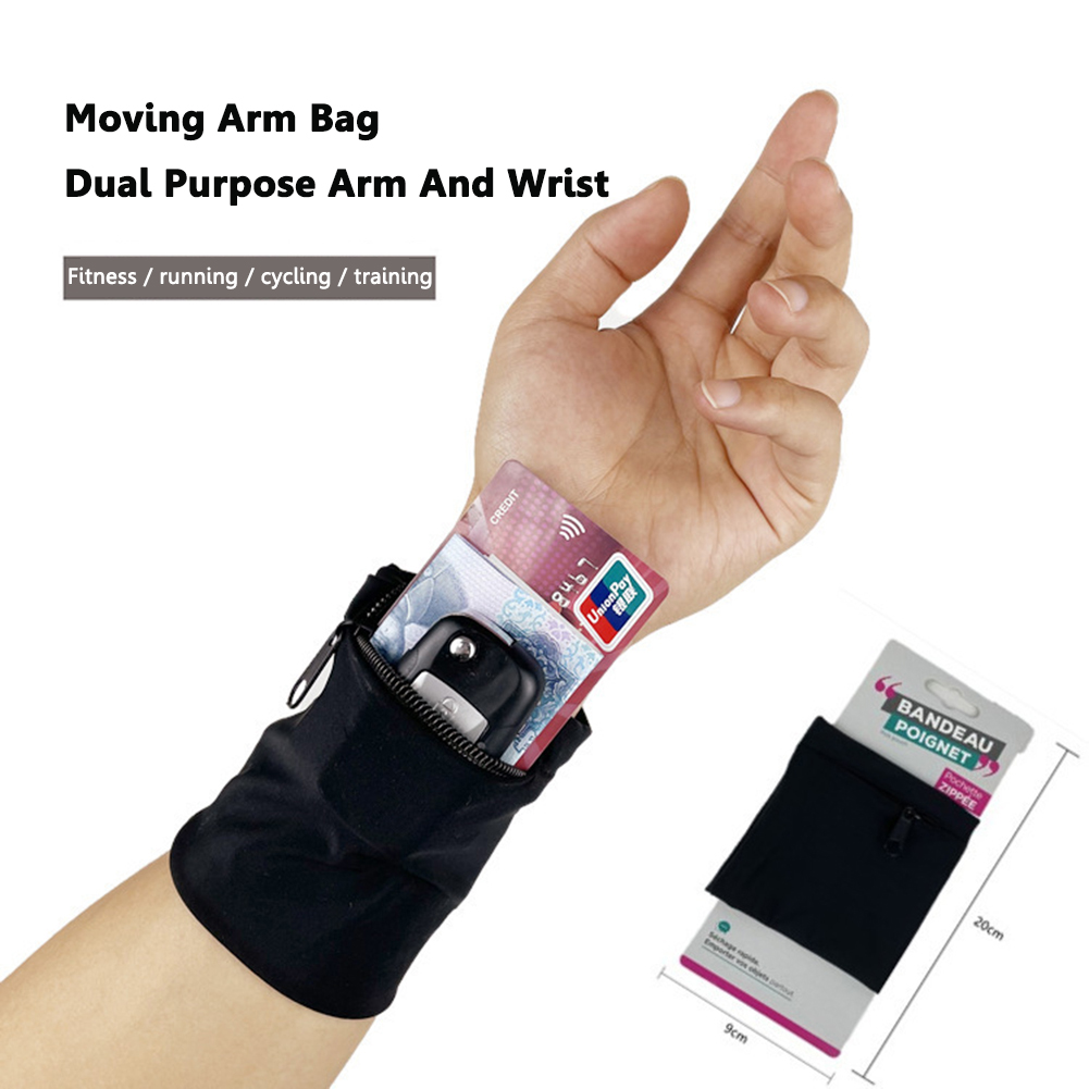 Tas Lengan Lari Ritsleting Dom - Wrist Wraps Fitness ulasan dan harga
